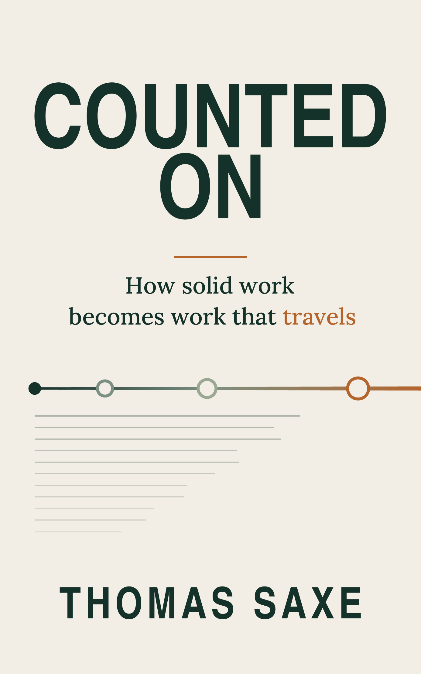 Counted On: How solid work becomes work that travels by Thomas Saxe